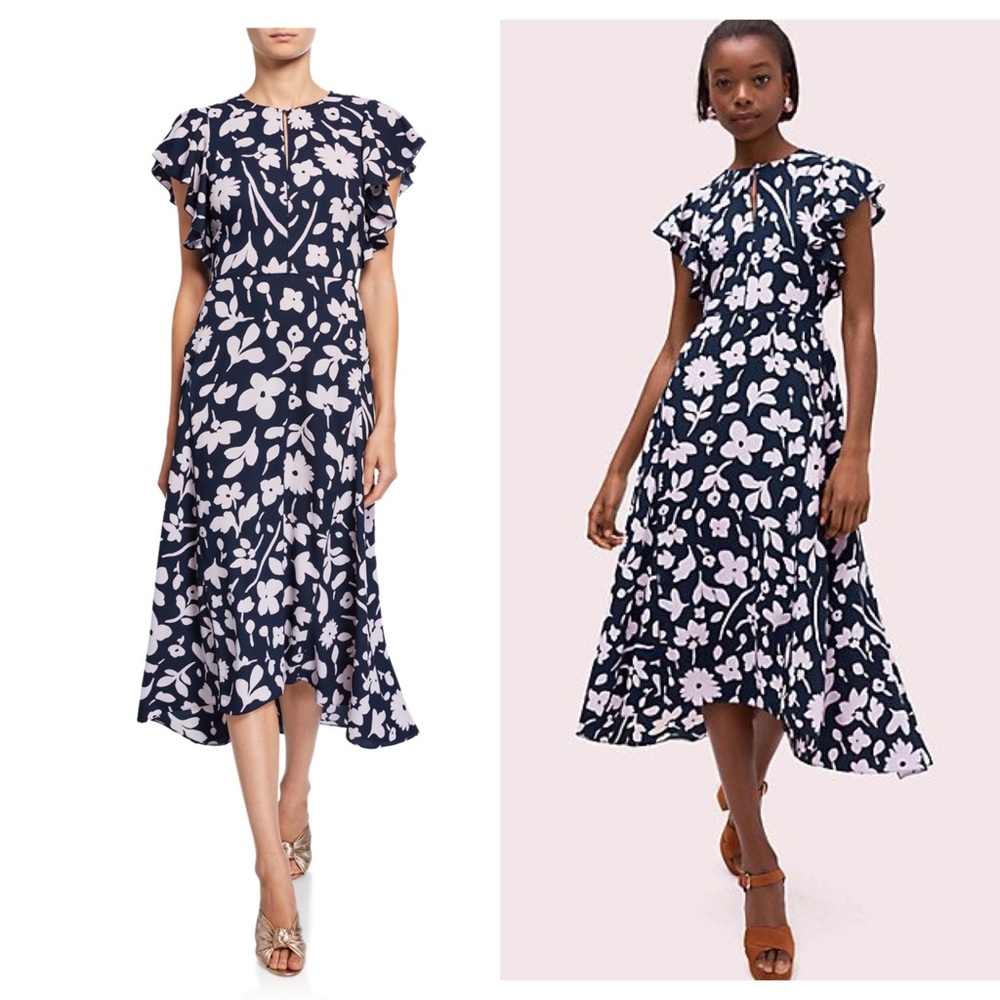 KATE SPADE NEW YORK splash midi dress